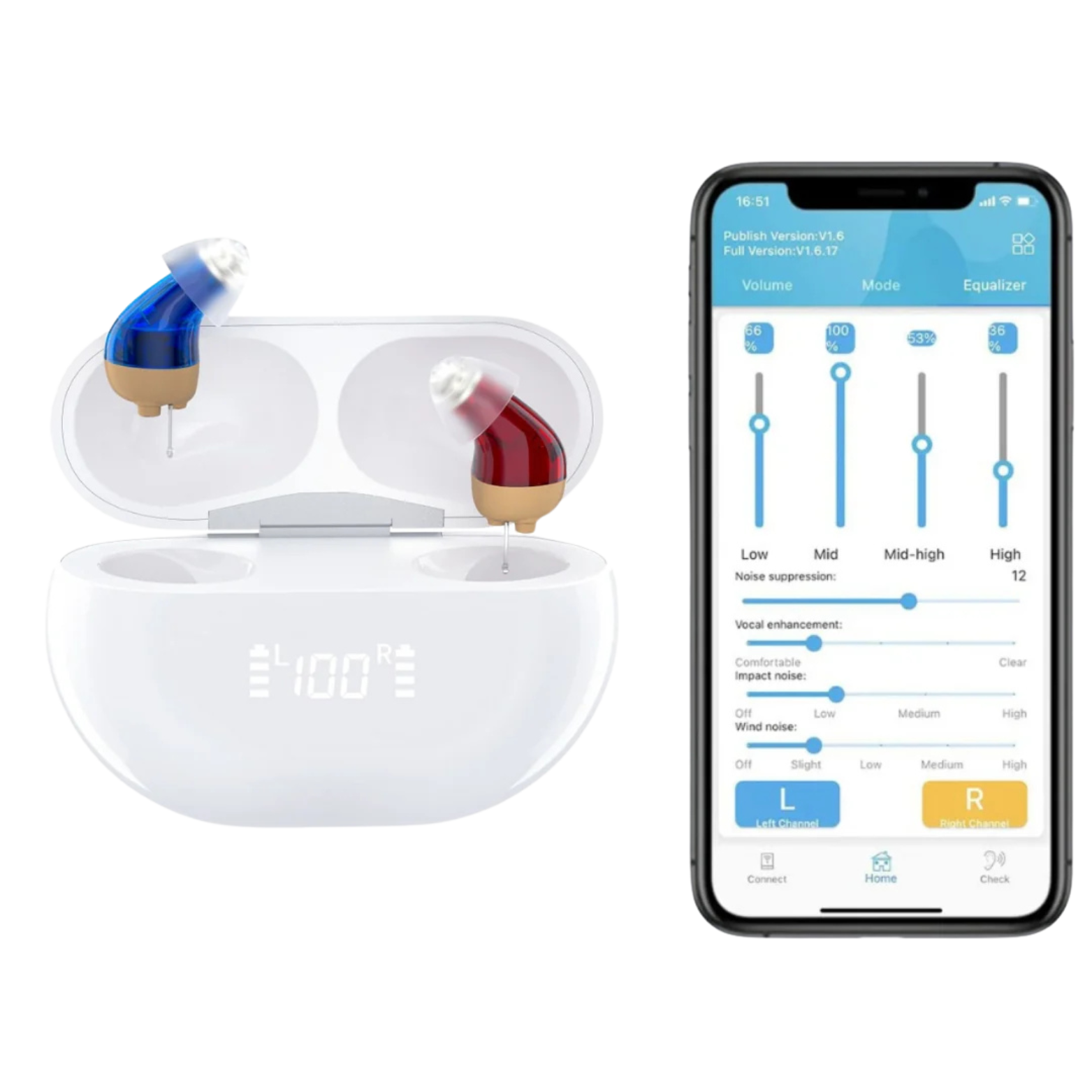 VoiceVivid™ Micro CIC Smart Hearing (App Controlled)